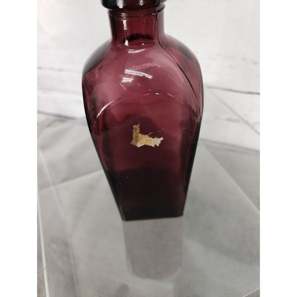 Straubmullers Elixir Tree Of LIfe Purple Glass Bottle Nectar Of The Golden Life - Picture 7 of 9